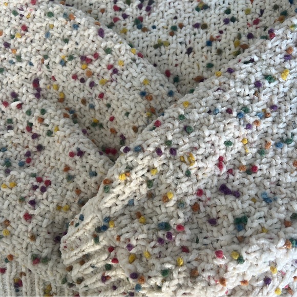 CREAM SWEATER with colorful dots - Picture 4 of 4